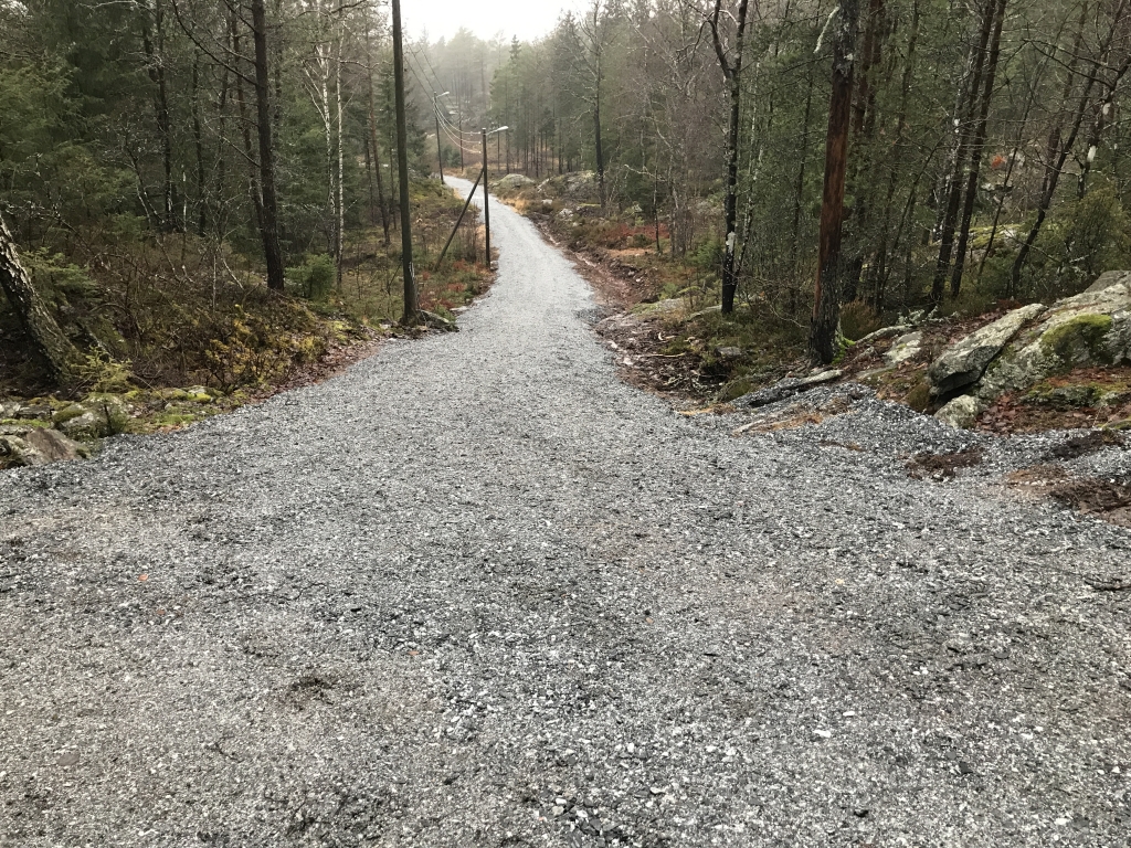Lysløypa mellom Stenrød og Høiås har blitt oppgradert.