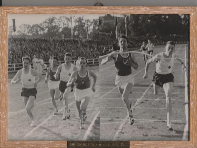 Ragnar Andersen (th) Frankfurt 1955. Sølv er nederlag - Silver is defeat